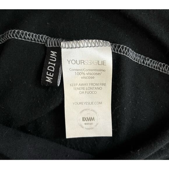 Your Eyes Lie Black Tank Crop Top, White Heart Graphic Tee - Picture 5 of 7